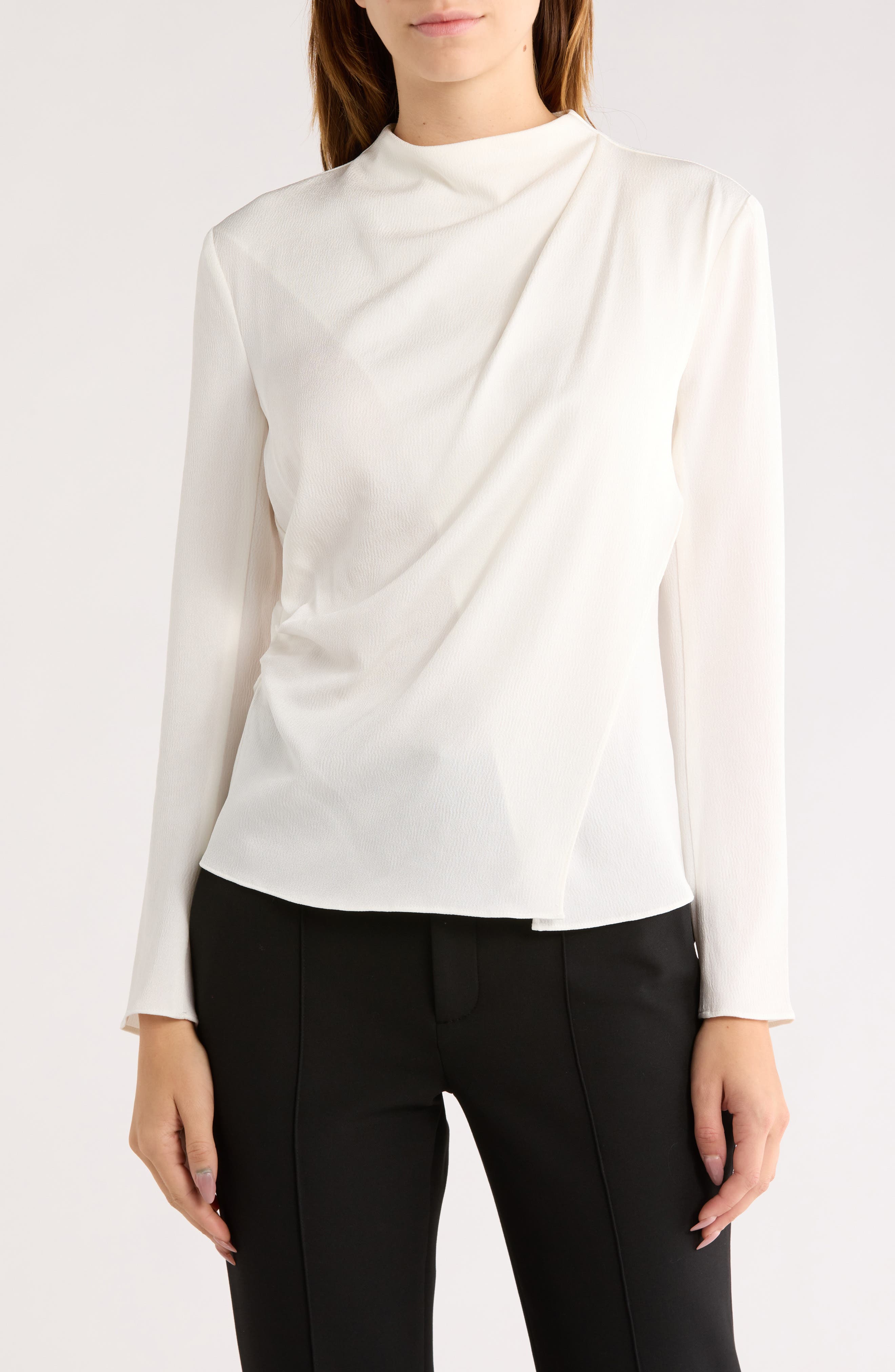 A.L.C. Kay Ruched Turtleneck Top