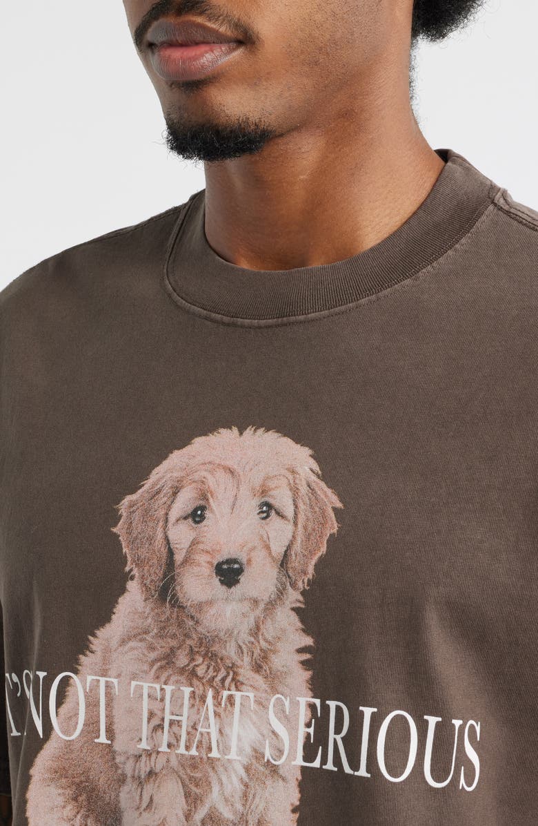 SANTO STUDIO Not that Serious Cotton Graphic T-Shirt, Alternate, color, Holy Brown