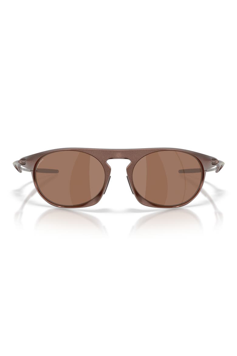 Neo Jacket 58mm Oval Sunglasses, Main, color, MATTE MAHOGANY / PRIZM