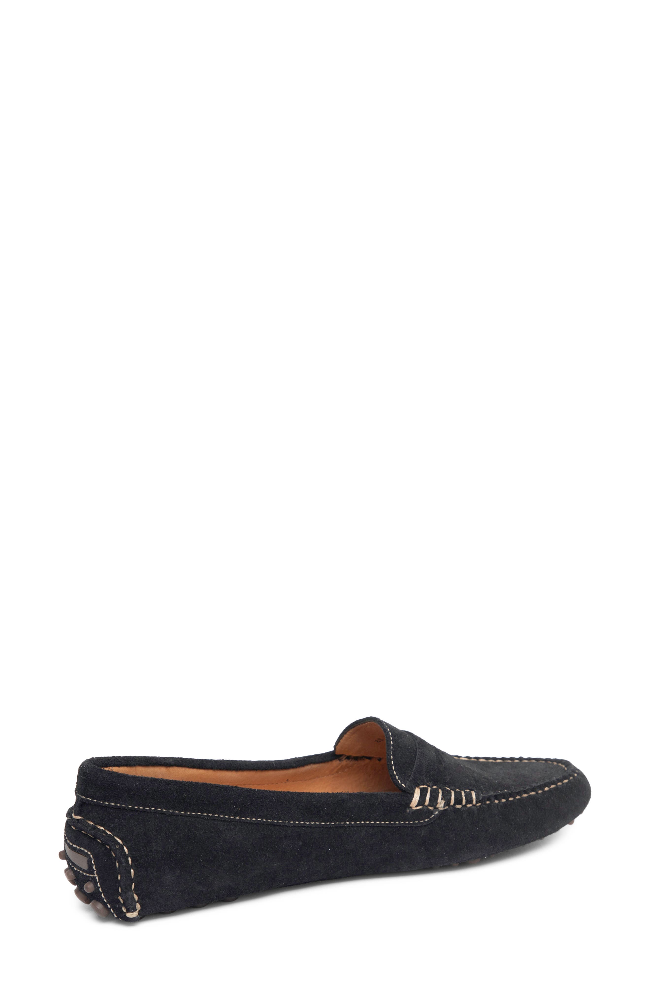 Jolene Driving Moccasin, Alternate, color, BLACK SUEDE