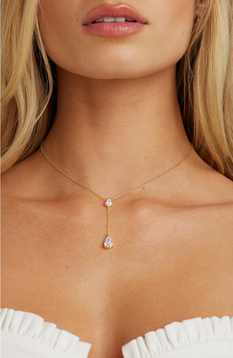 Untamed Petals Lane Crystal Pendant, Alternate, color, Gold