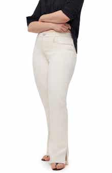 Madewell Kick Out Slit Raw Hem Full Length Jeans