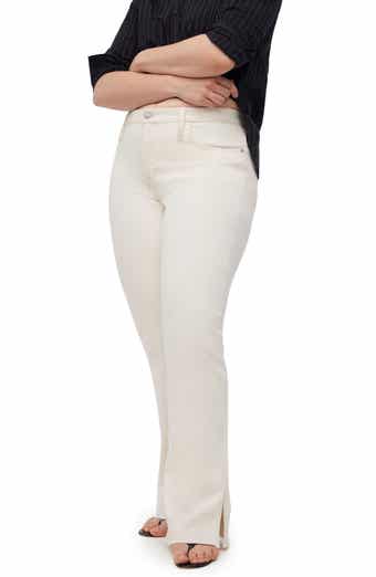 Madewell Kick Out Slit Raw Hem Full Length Jeans