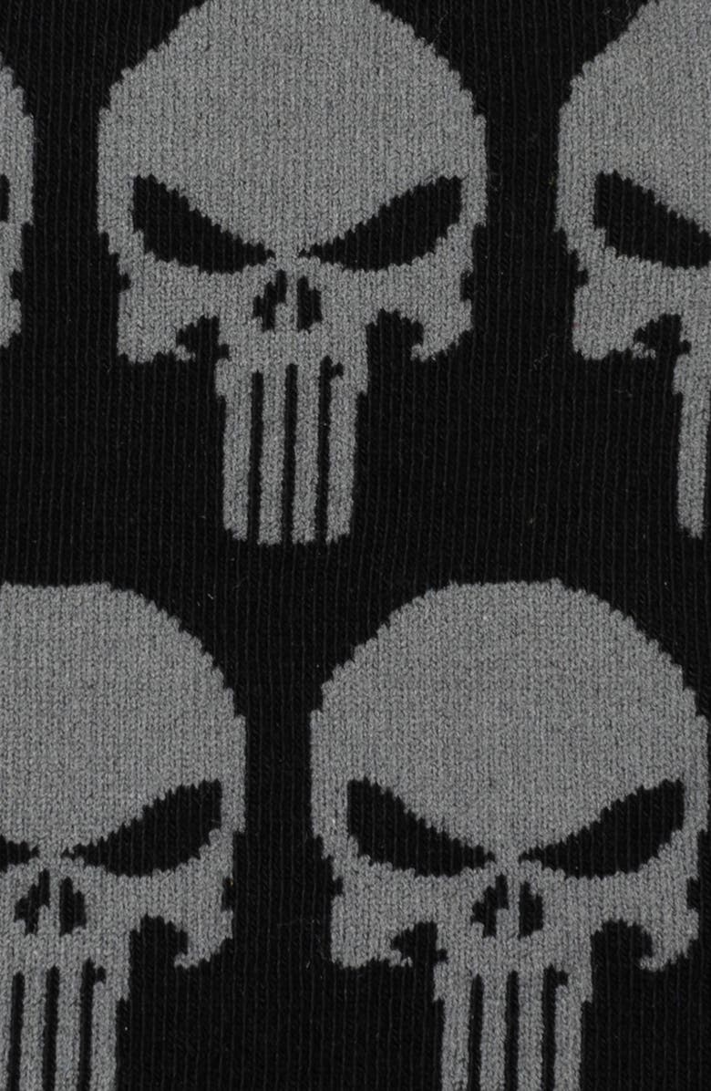 Cufflinks, Inc. Punisher Socks & Lapel Pin Set, Alternate, color, Black