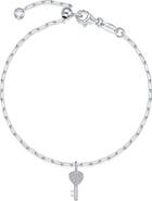 Lafonn Key to Forever Simulated Diamond Key Charm Bracelet