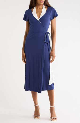 Diane von Furstenberg Kelly Short Sleeve Wrap Dress