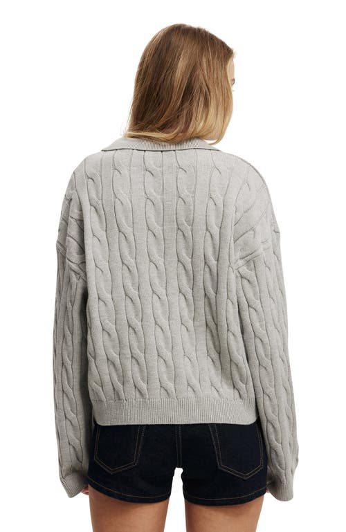Cotton On Luxe Collar Sweater In Gray