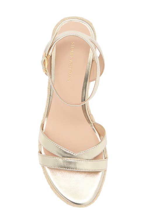 Stuart Weitzman Catlina Espadrille Wedge Sandal In 0