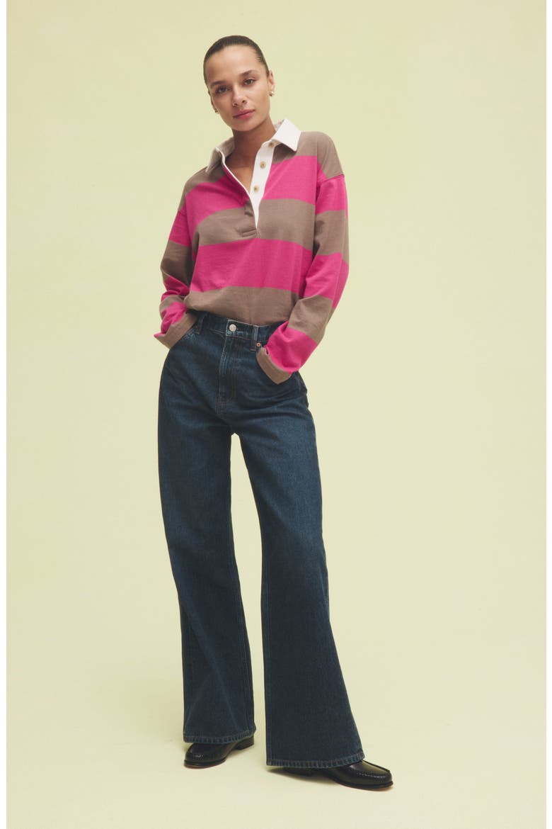 Cary Slouchy High Rise Wide Leg Jeans, Alternate, color, TITAN