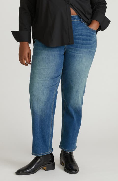 Seine Straight Leg Jeans (Plus)