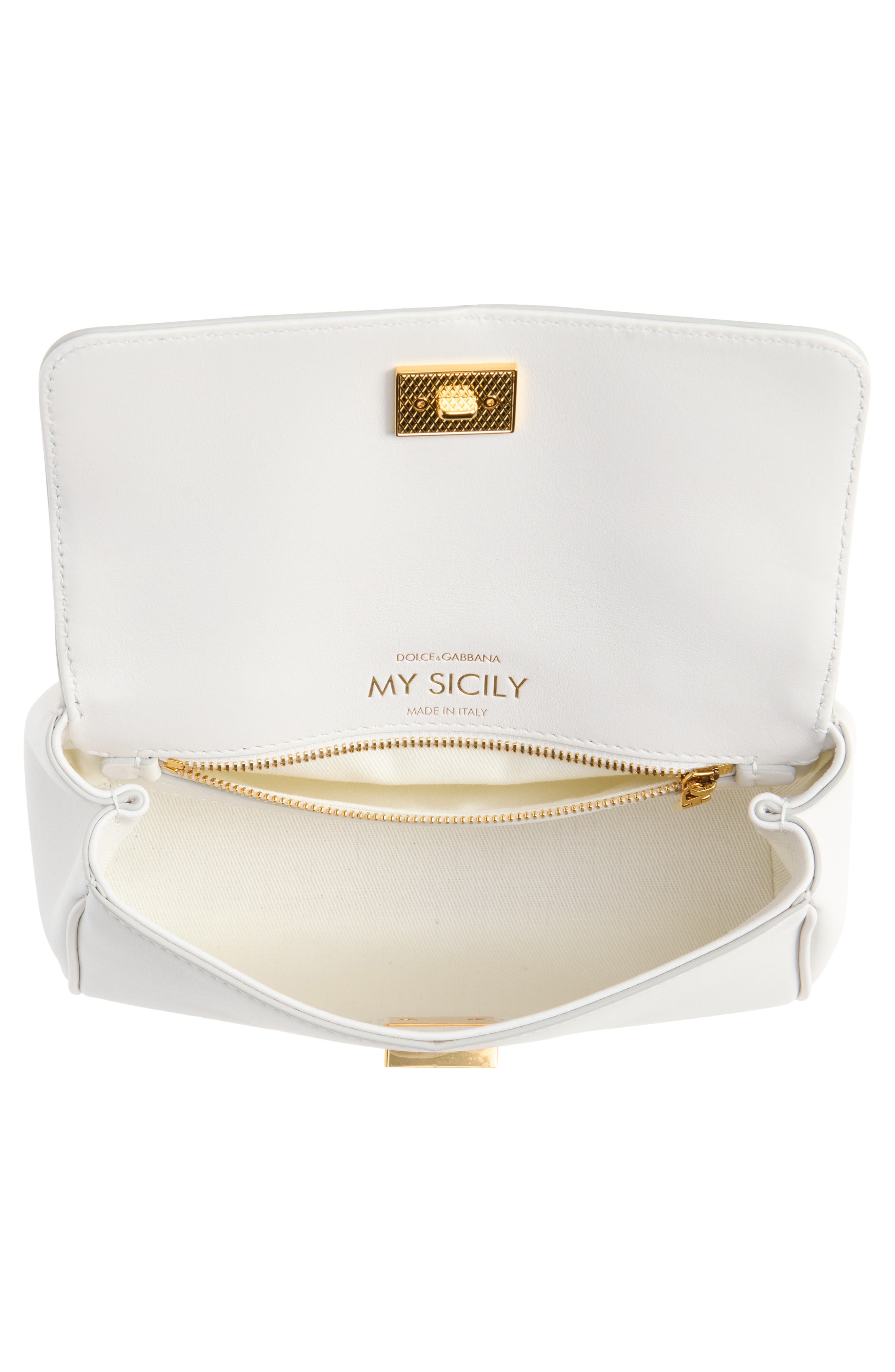 Mini My Sicily Handbag, Alternate, color, 8H006 BIANCO NATURALE