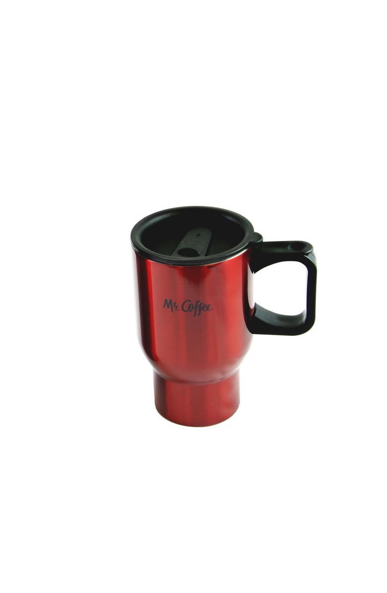 MR COFFEE Javelin 2-Piece Double Wall Thermos and Travel Mug Gift Set, Alternate, color, Red