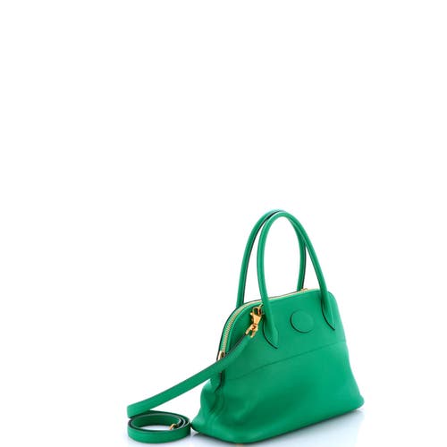 Pre-owned Hermes Hermes Bolide Bag Swift 27 In Green