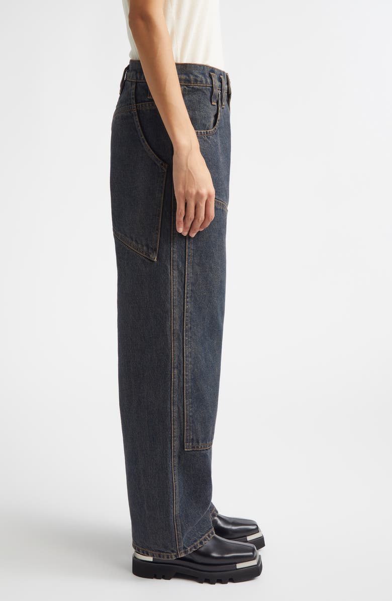 Eckhaus Latta Double Knee Baggy Jeans, Alternate, color, Valencia