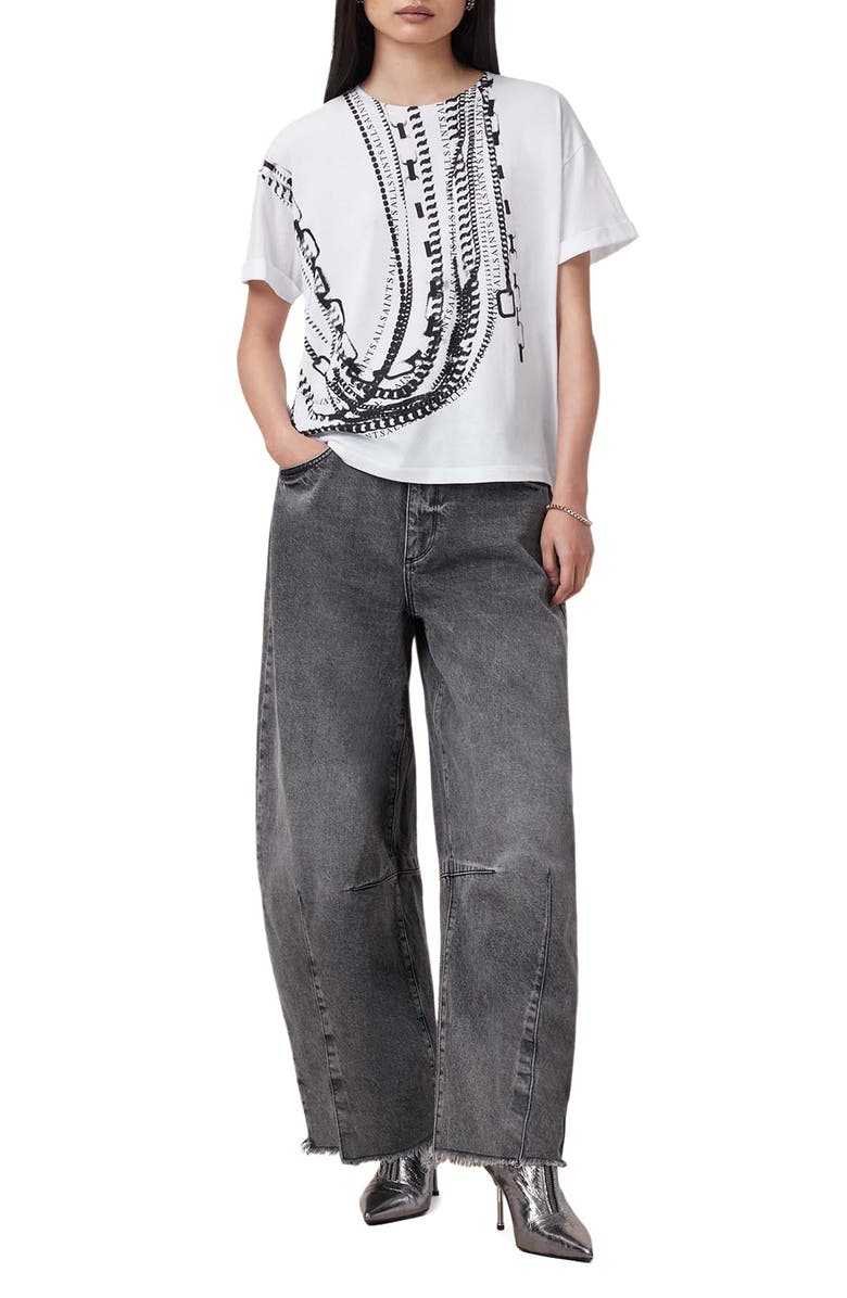AllSaints Metallo Briar Chain Cotton Graphic T-Shirt, Alternate, color,