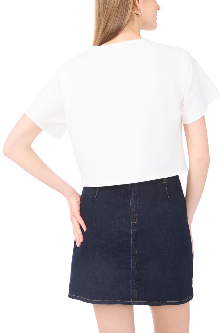 Tie Front Top, Alternate, color, ULTRA WHITE