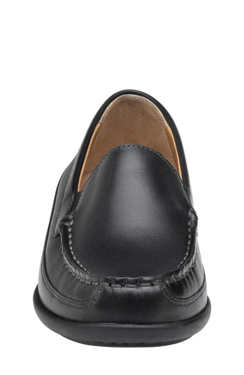 Johnston & Murphy Locklin Venetian Loafer In Black Leather