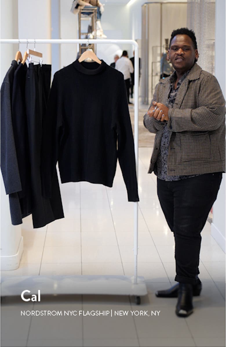 Durham Herringbone Cashmere Turtleneck Sweater, sales video thumbnail