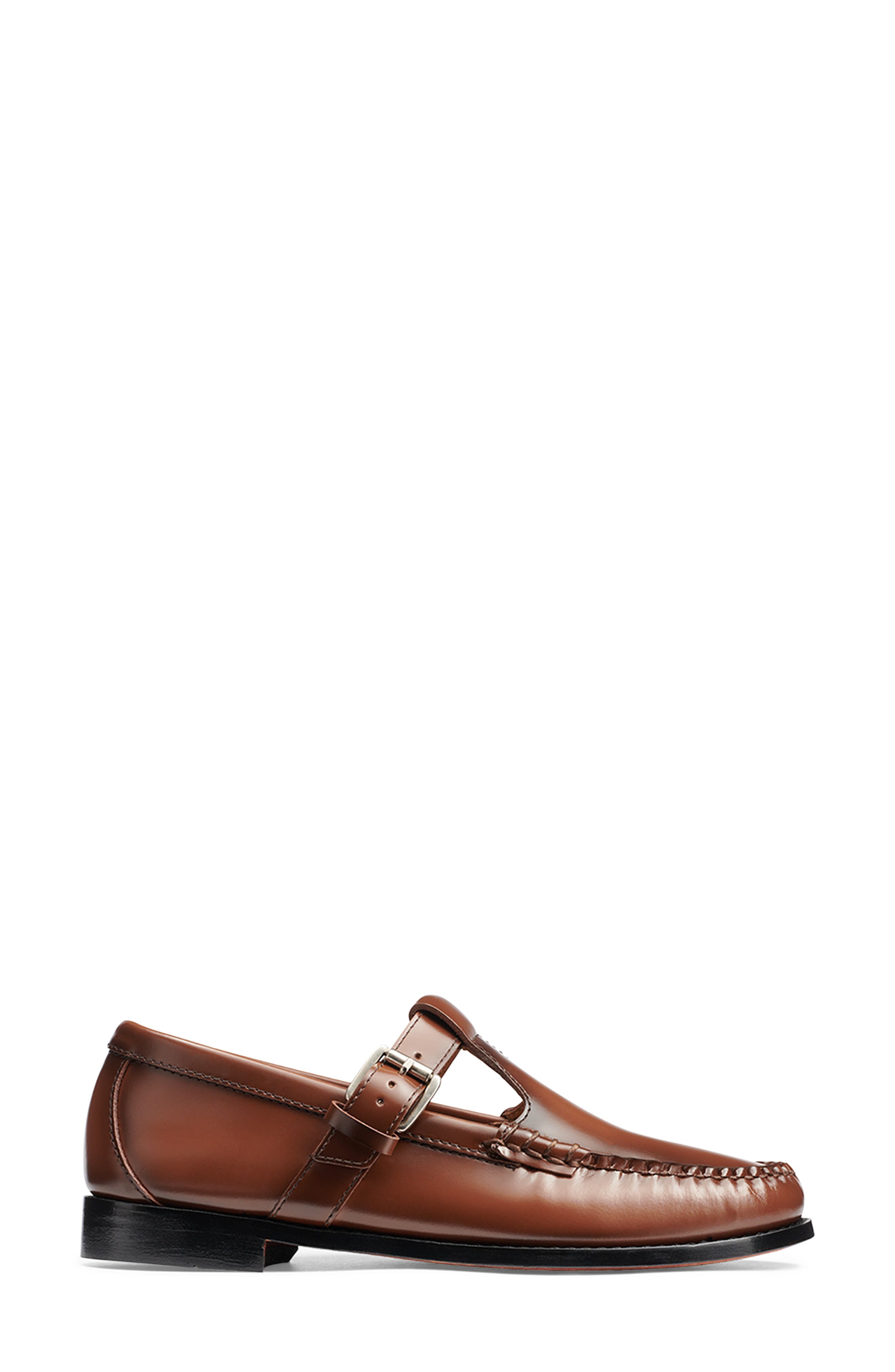 Weejuns® Mary Jane Moc Toe Loafer, Alternate, color, WHISKEY