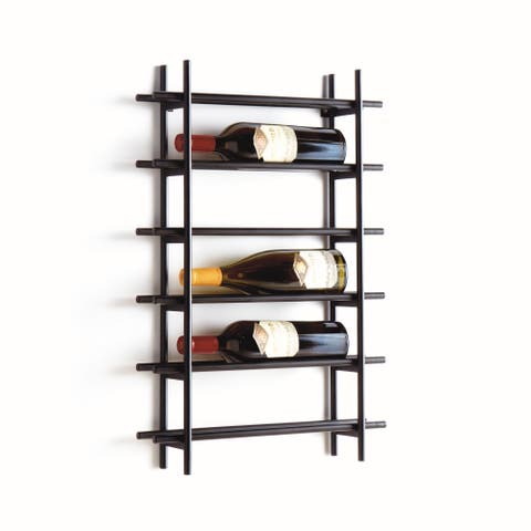 Barossa 6-Bottle Wine Rack - Black Iron - Modern Design