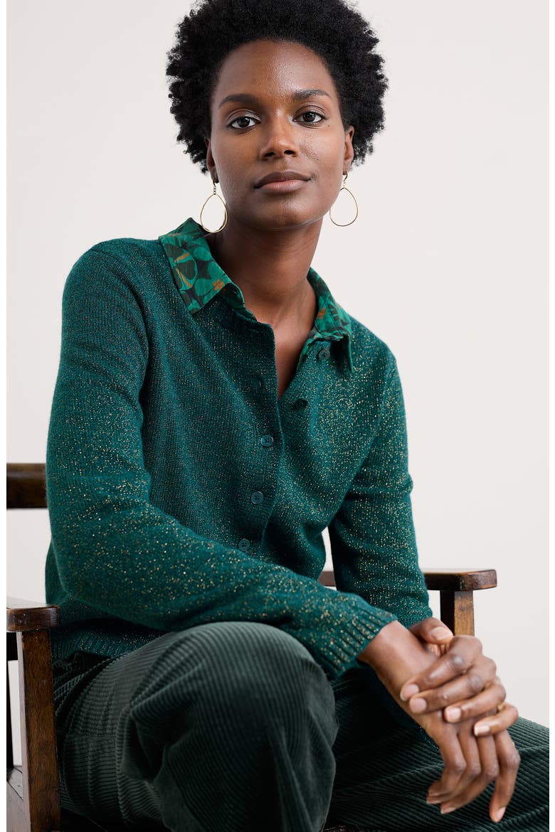 Tern Tide Sparkle Merino Wool Blend Cardigan, Alternate, color, KNIT MELANGE DARK WRECKAGE