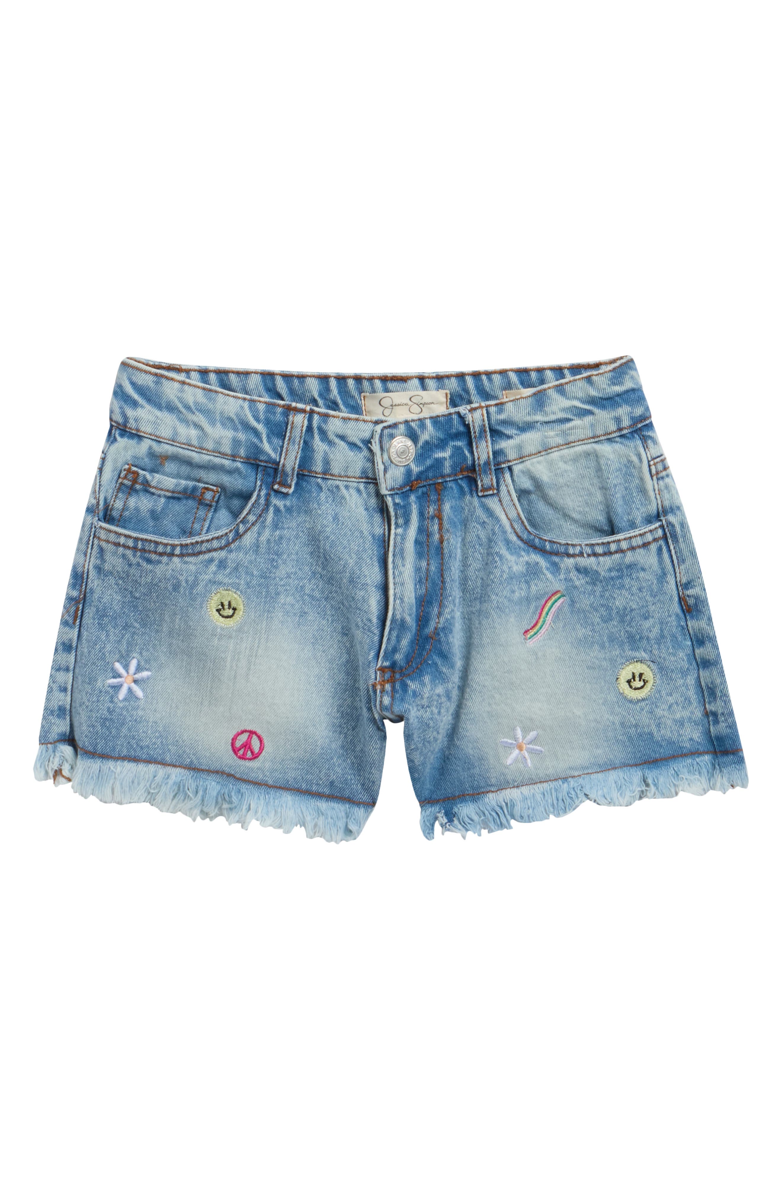 Jessica Simpson Kids' Fringe Denim Shorts