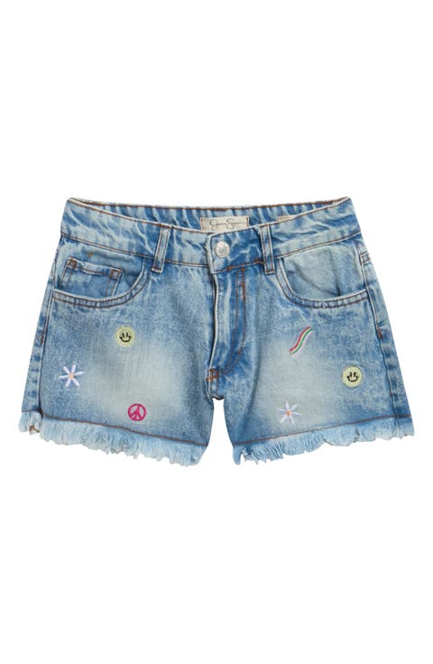 Kids' Fringe Denim Shorts (Big Kid)