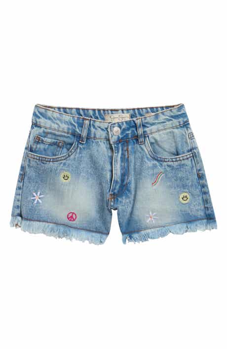 Jessica Simpson Kids' Fringe Denim Shorts