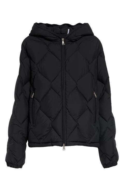 Arvouinne Diamond Quilted Hooded Down Jacket
