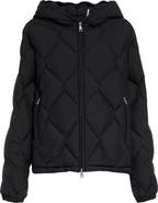 Moncler Arvouinne Diamond Quilted Hooded Down Jacket