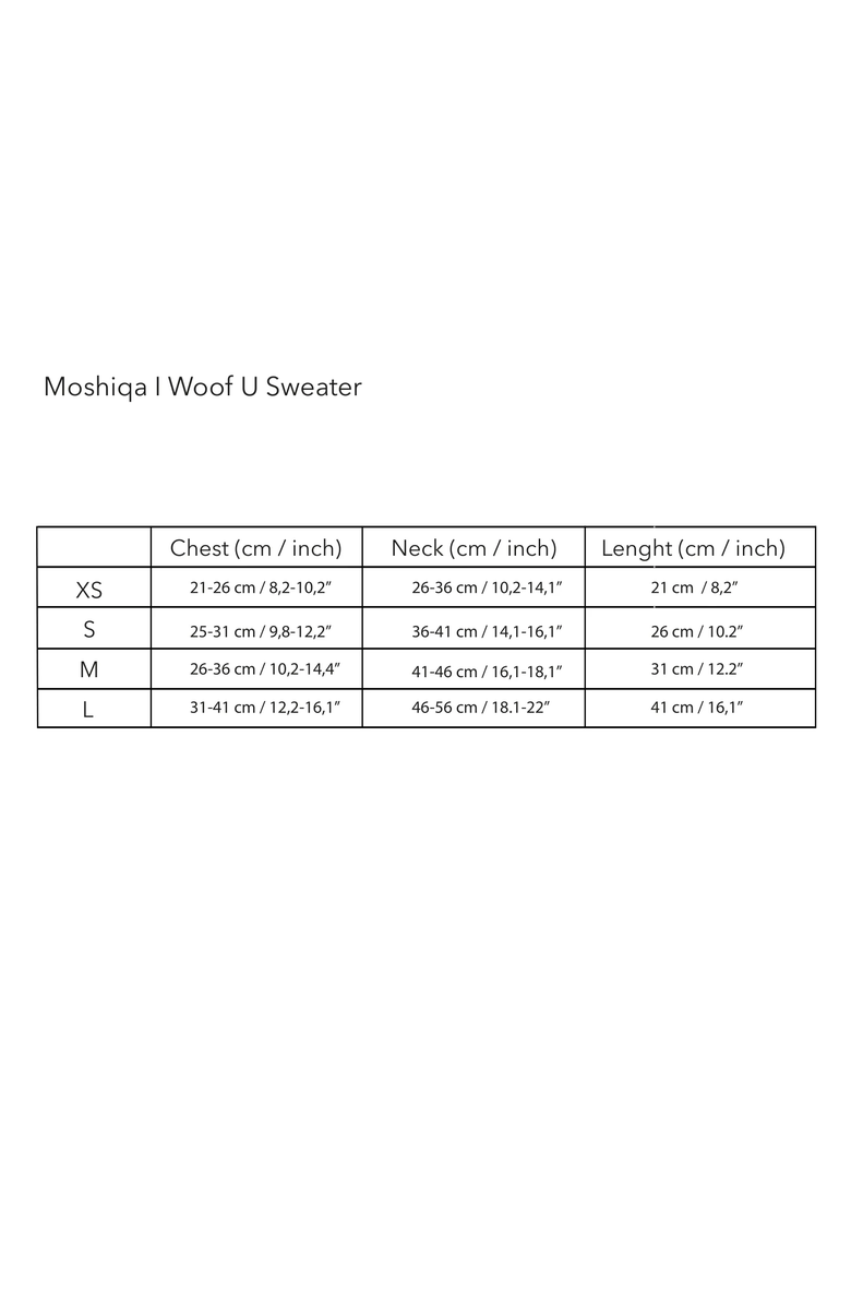 Moshiqa I Woof U Dog Sweatshirt, Alternate, color, Black