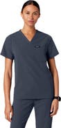 JAANUU Rhena Women's 1-Pocket Classic V-Neck Scrub Top