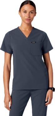 JAANUU Rhena Women's 1-Pocket Classic V-Neck Scrub Top