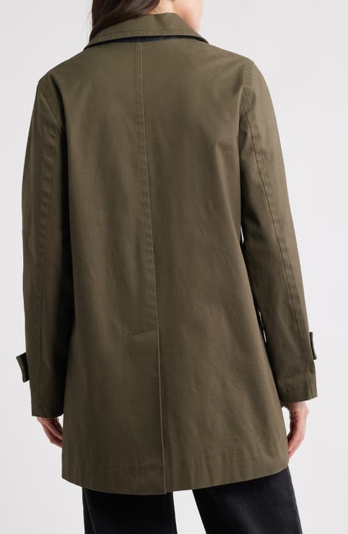 Sam Edelman Water Repellent Rain Jacket In Green
