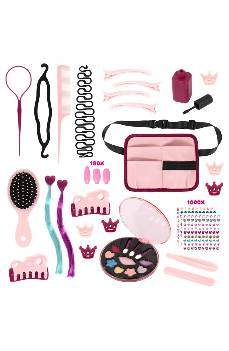 Bayer Design Charlene Magic Nails, Brunette, Doll Styling Head, 10.5 Inch Tall Bust,Kids 3+, Alternate, color, Multicolored