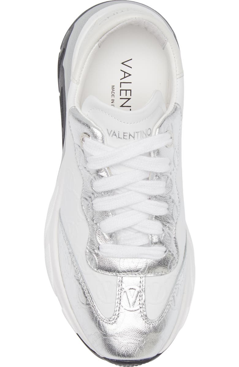 VALENTINO BY MARIO VALENTINO Bella VLOGO Sneaker, Alternate, color, White Silver
