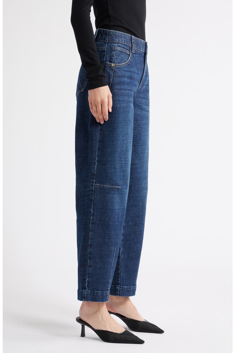 Skyrise High Waist Barely Barrel Jeans, Alternate, color, INDIGO