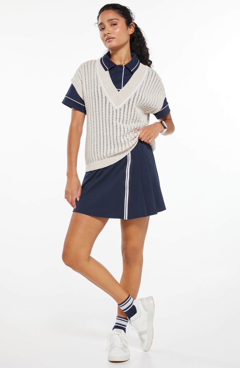 Recess Pickleball x Zella Court Sweater Vest, Alternate, color, Grey Moonbeam