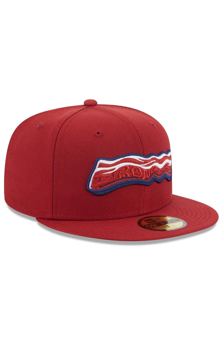 New Era Men's New Era Red Lehigh Valley IronPigs Authentic Collection Alternate Logo 59FIFTY Fitted Hat, Alternate, color, Red