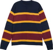 Sacai Chusen Dyed Striped Long Sleeve T-Shirt
