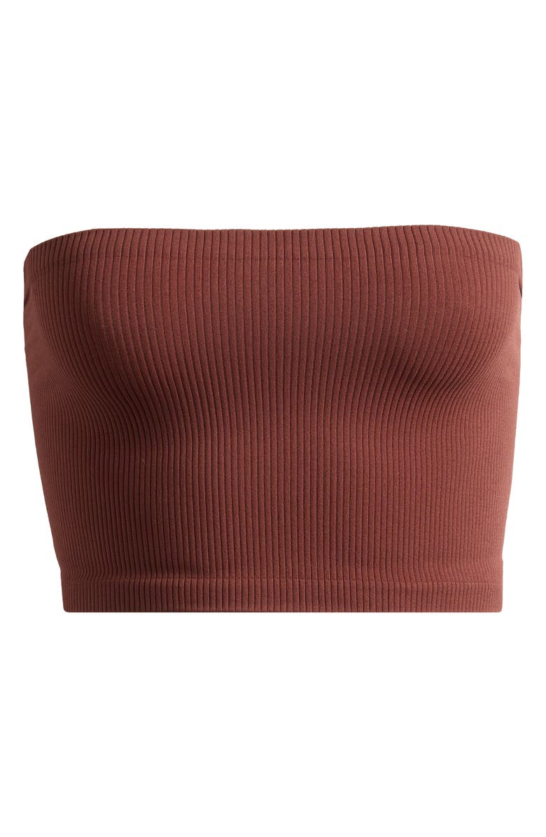 Free People Amelia Bandeau Bra, Alternate, color, French Chocolate