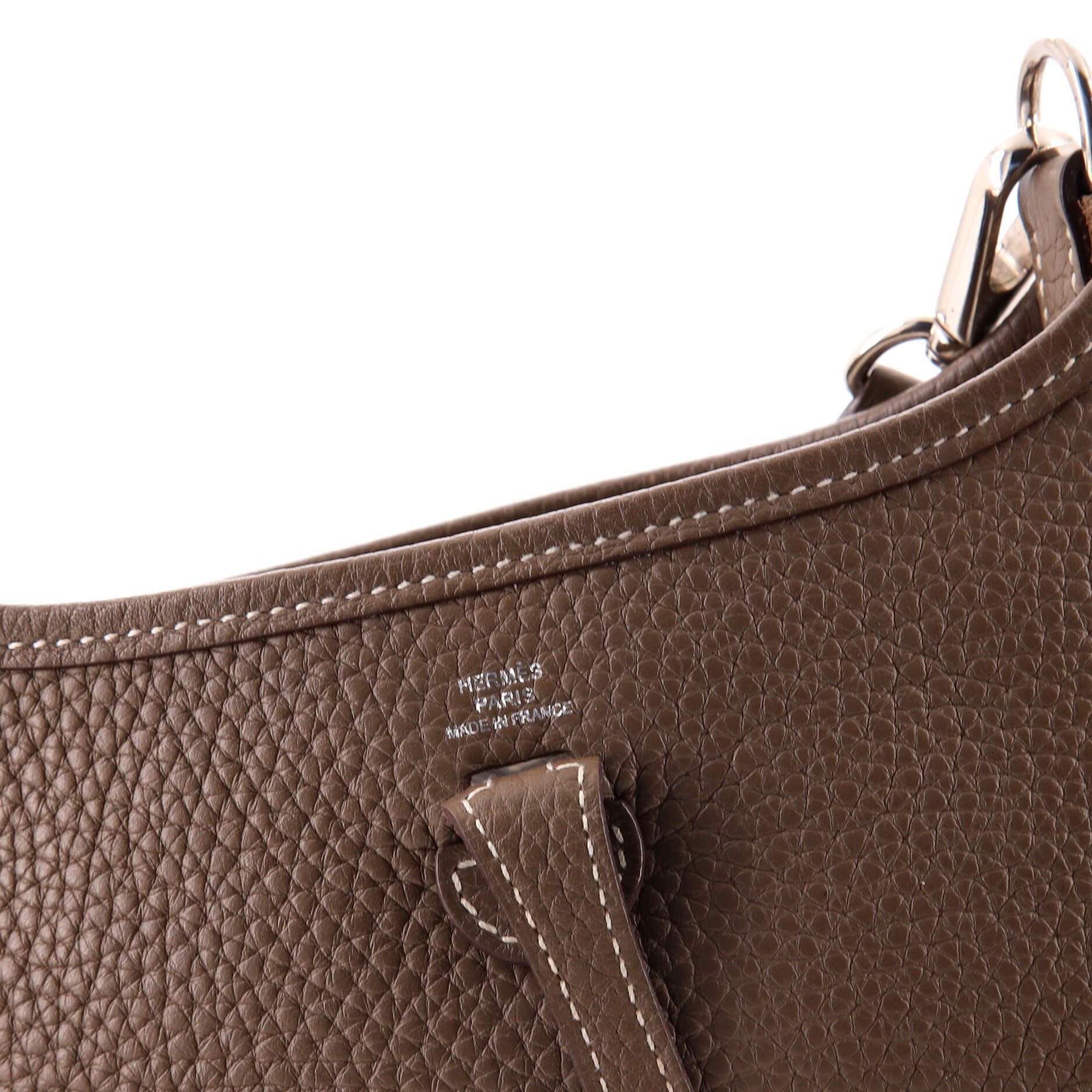 Pre-Owned Hermes Evelyne Bag Gen III Clemence TPM, Alternate, color, Etoupe