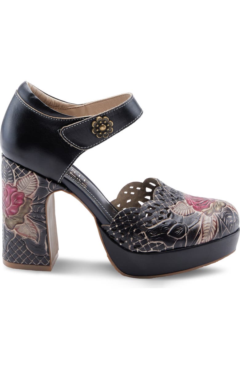 L
Artiste by Spring Step Debbihary Mary Jane Platform Pump, Alternate, color, Black Multi