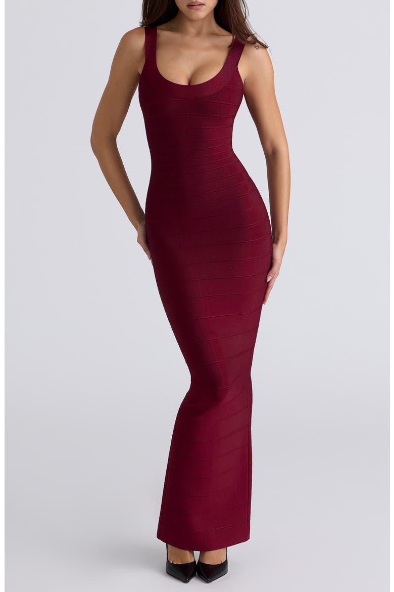 The OG Bandage Maxi Dress, Main, color, WINE