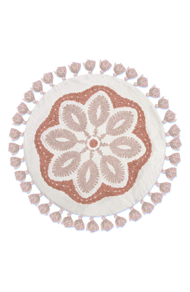 CRANE BABY Parker Mandala Round Accent Pillow, Main, color, 