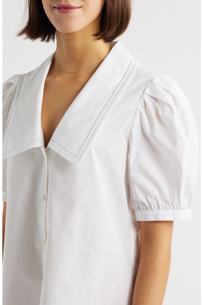 The Sailor Shirtdress, Alternate, color, WHITE