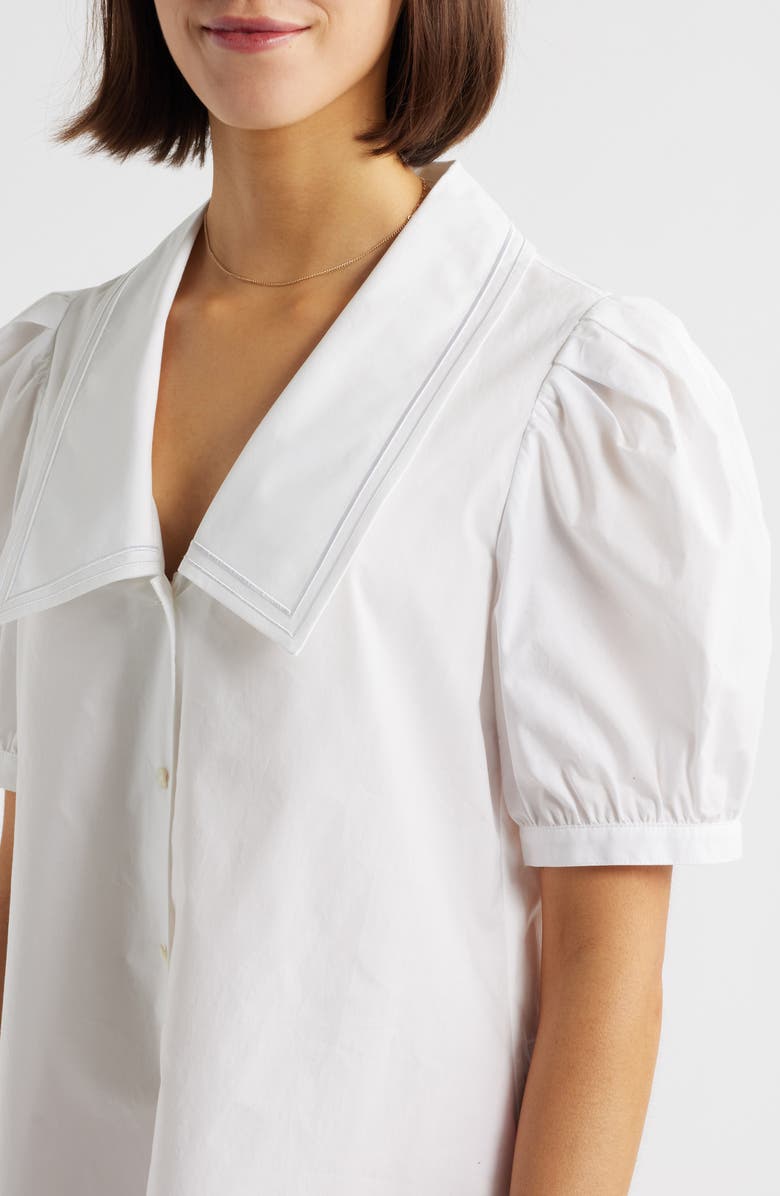 FRAME The Sailor Shirtdress, Alternate, color, White