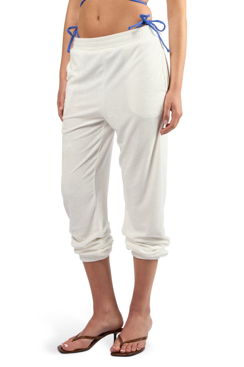 Terry Lounge Pants, Main, color, WHITE