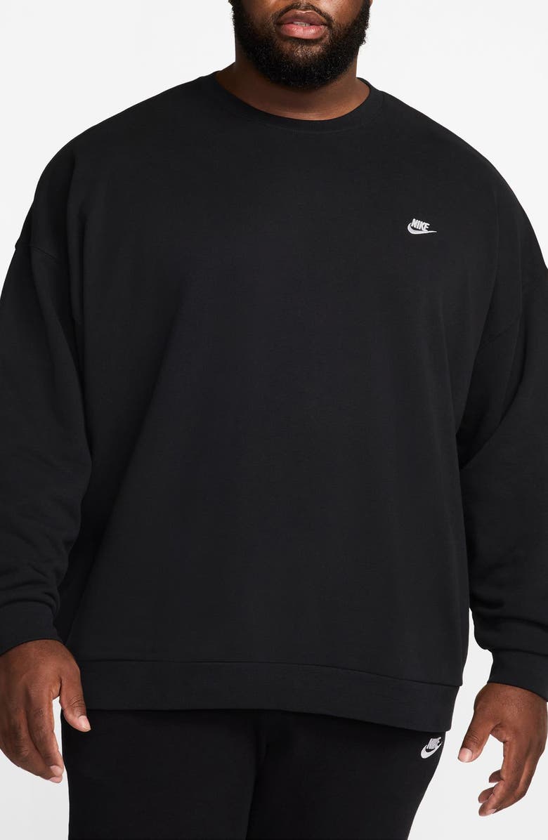 Nike Club Fleece Oversize Crewneck Sweatshirt, Alternate, color, 