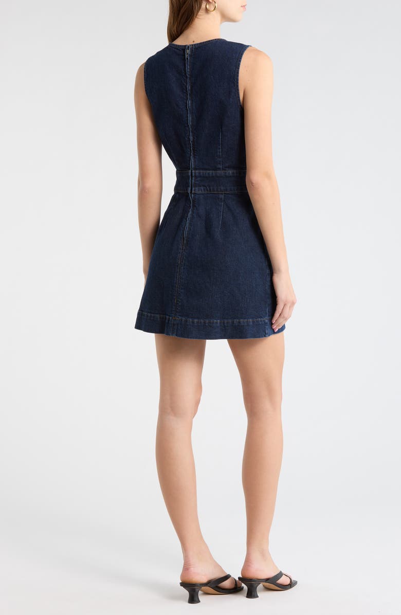 PAIGE Sylvia Denim Minidress, Alternate, color, Ballast